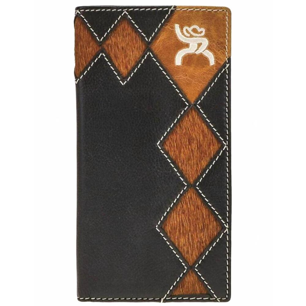 NEW HOOEY roughy rodeo style wallet in black/brown